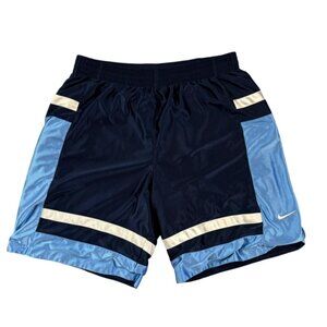 Vintage Nike Basketball Shorts UNC Heavy Shiny Blue/White
